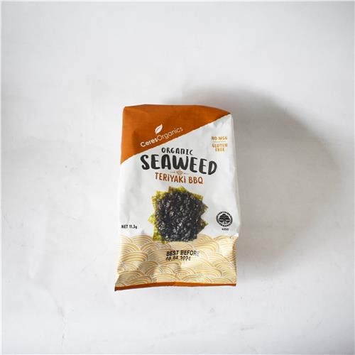 Ceres Organics Seaweed Snack Teriyaki BBQ 11g – All About Organics Online